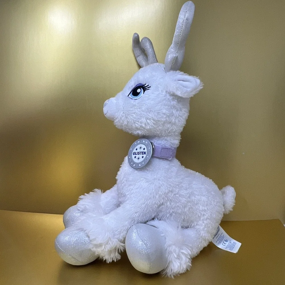 Glisten White Reindeer Plush Build A Bear Toy 17